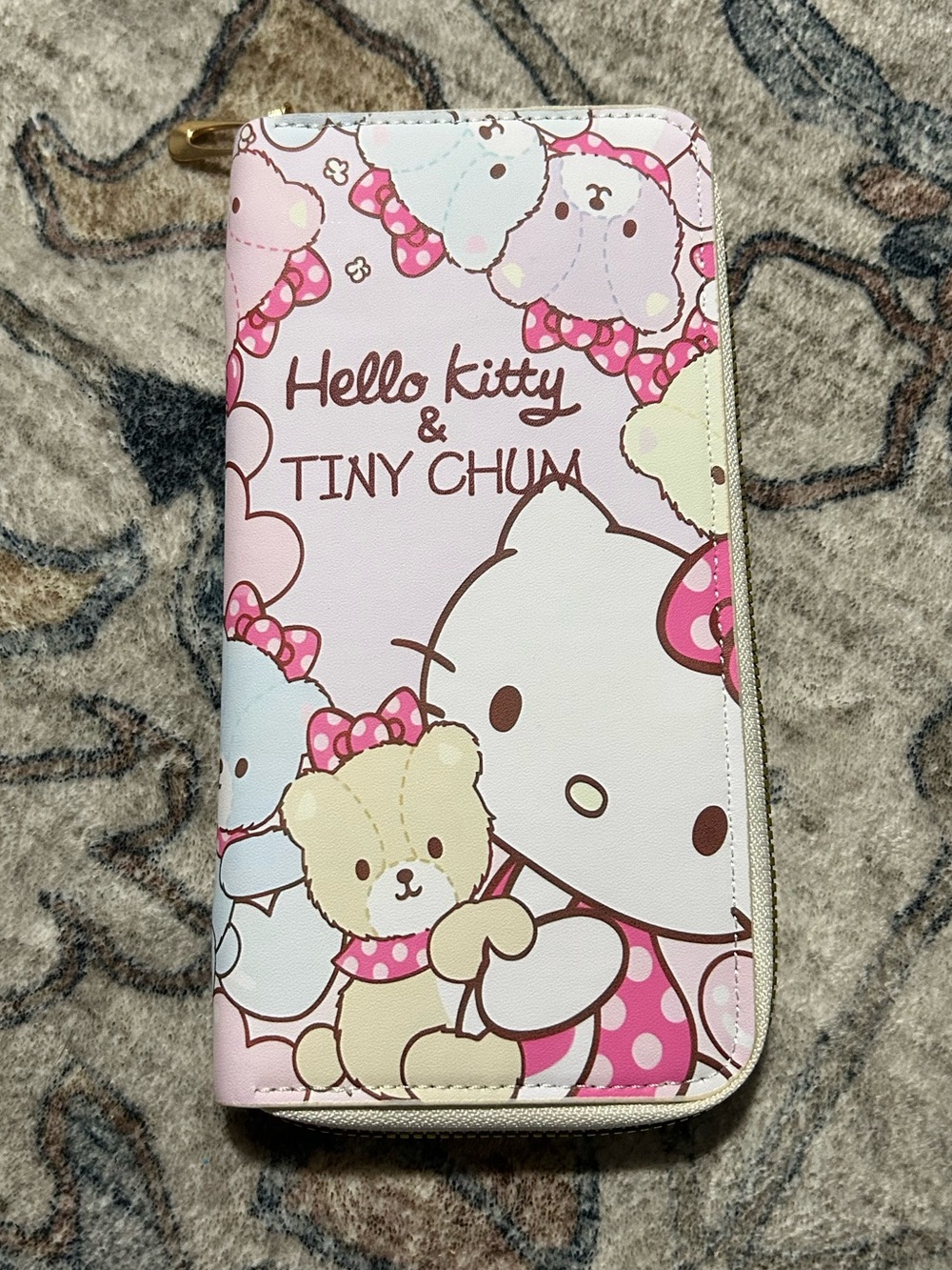 NWOT Sanrio Hello Kitty & Tiny Chum Pink Printed Zipper Wallet